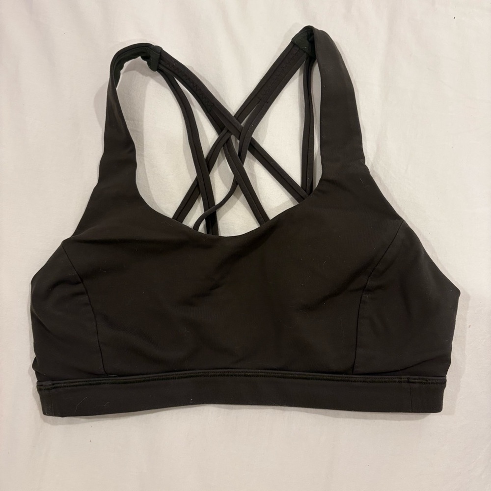 lululemon Army Green Sports Bra